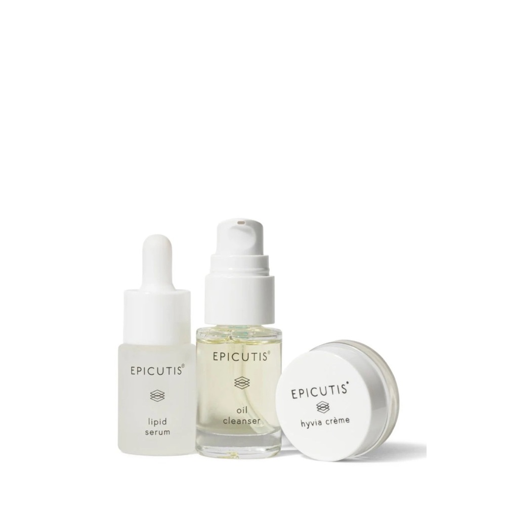 NEW EPICUTIS Oil Cleanser Lipid‎ Serum Hyvia Crème Travel Skincare Set